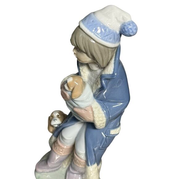 LLADRO‎ Friday’s Child Figurine Retired #6019 Boy Puppies Dogs 1993 Nino Viernes - Picture 3 of 16
